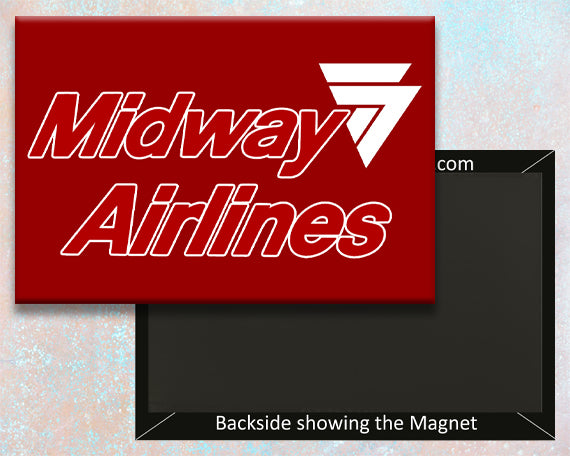 Midway Airlines Logo Fridge Magnet (LM14036)