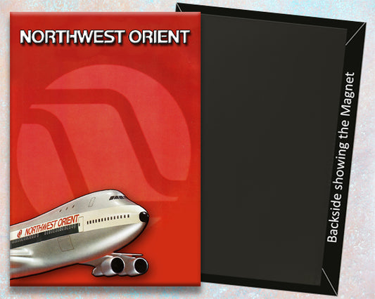 Northwest Orient with 747 Logo Fridge Magnet (LM14042)