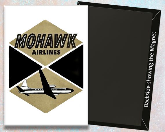 Mohawk Airlines with airplane Logo Fridge Magnet (LM14105)