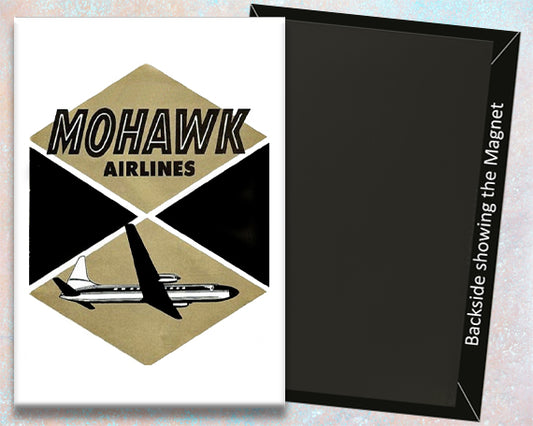 Mohawk Airlines with airplane Logo Fridge Magnet (LM14105)