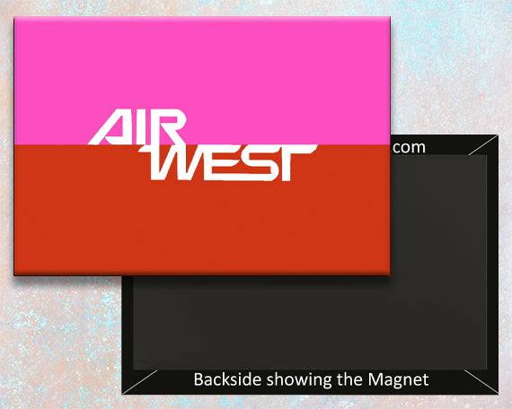 Air West Airlines Logo Fridge Magnet (LM14188)