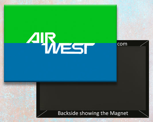Air West Airlines Logo Fridge Magnet (LM14189)