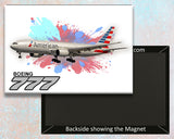 American Airlines Boeing 777 Fridge Magnet (LM14212)