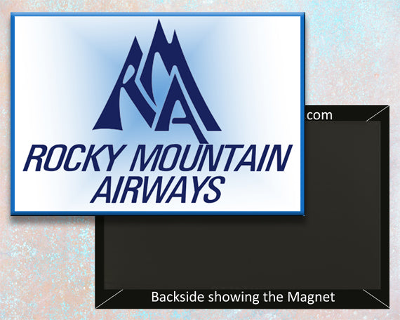 Rocky Mountain Airlines Logo Fridge Magnet (LM14216)