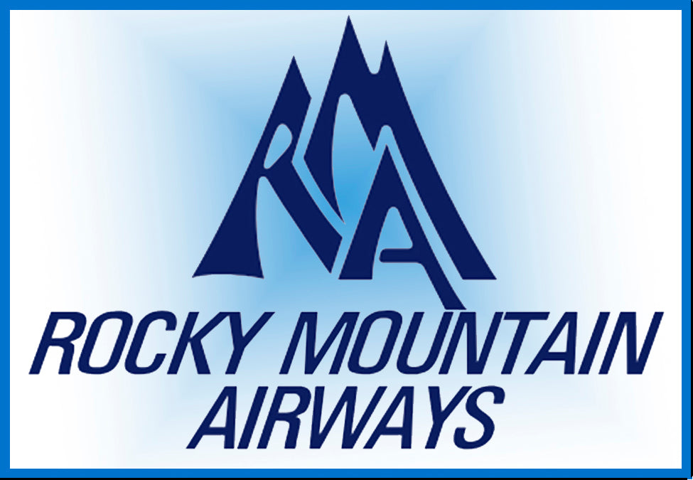Rocky Mountain Airlines Logo Fridge Magnet (LM14216)