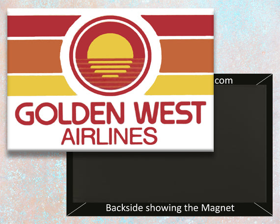 Golden West Airlines Logo Fridge Magnet (LM14218)