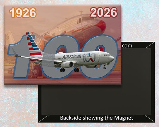 American Airlines 100 Anniversary Fridge Magnet (LM14413)
