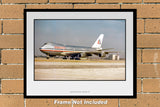 American Airlines Boeing 747 Color Photograph (M099LGSP11X14)