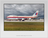 United Airlines Boeing 747-122 Color Photograph (M100LGEG11X14)