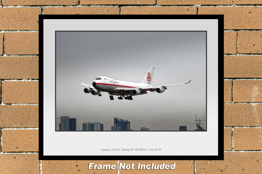 Cargolux Airlines Boeing 747-4EV(ER)(F) Color Photograph (M153LAJM11X14)