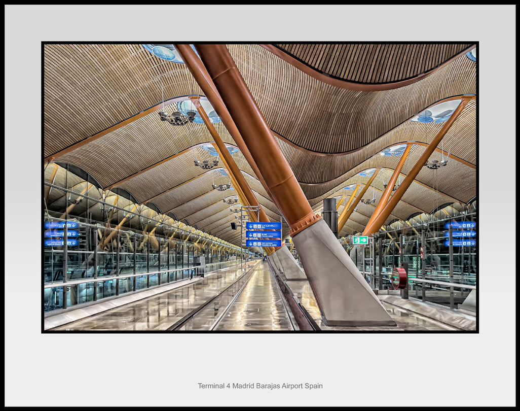 Terminal 4 Madrid Spain Airport Color Photograph (MAD231224547711X14)
