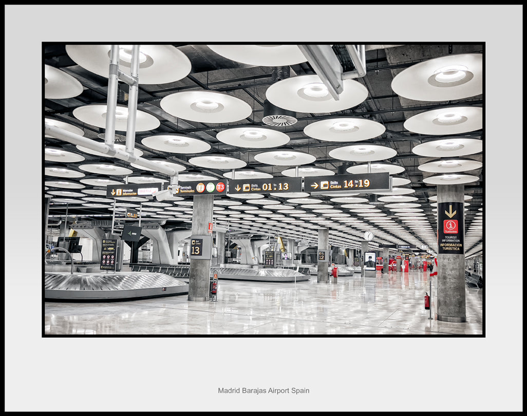 Madrid Spain Barajas Airport Color Photograph (MAD231224547911X14)