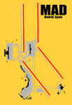 MAD Madrid Airport Diagram Map Fridge Magnet (MM10035)