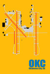 OKC - Oklahoma City Airport Diagram Fridge Magnet (MM10038)