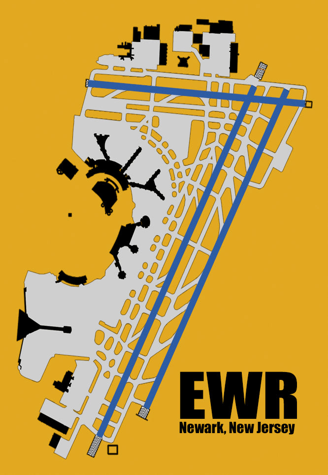 EWR Newark Airport Current Diagram Fridge Magnet (MM10052)