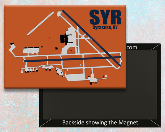 SYR Syracuse NY Airport Diagram Fridge Magnet (MM10053)