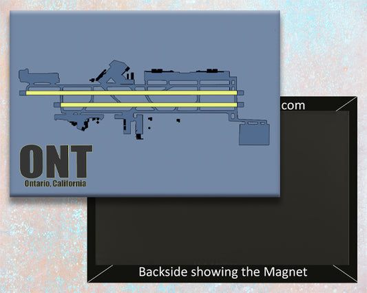 ONT Ontario CA Airport Diagram Fridge Magnet (MM10060)