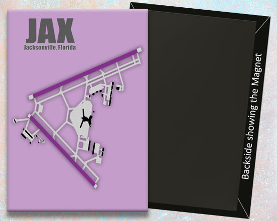 2.25"x3.25" handmade fridge magnet JAX Jacksonville FL 