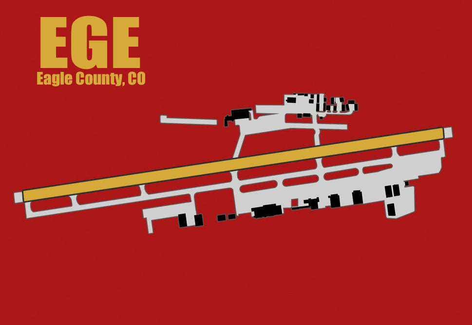 EGE Eagle County CO Airport Diagram Fridge Magnet (MM10065)