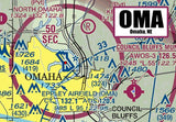 OMA  Airport Sectional Map Fridge Magnet (MM10527)