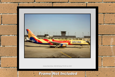 America West Airlines Boeing 757-257 Color Photograph (N140RGJC11X14)