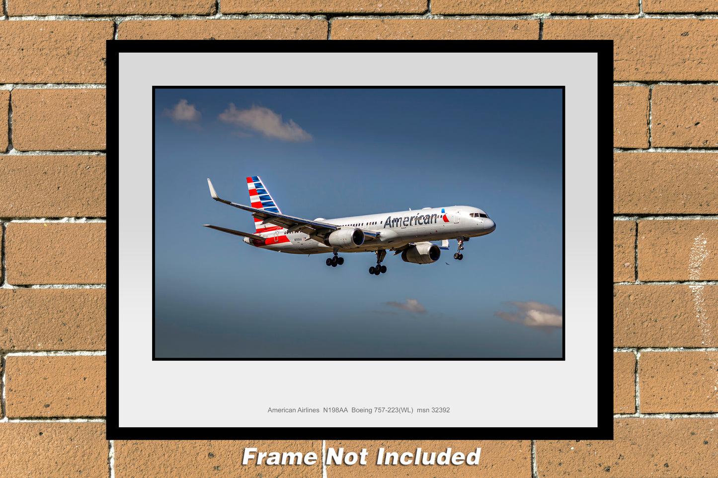 American Airlines Boeing 757-223(WL) Color Photograph (N166RAJM11X14)