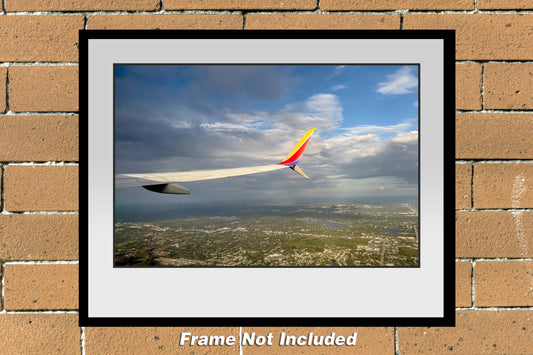 RIght Wing Southwest AIrlines Color Photograph (OTW100111X14)