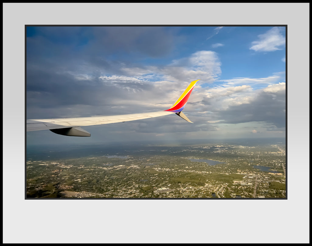 RIght Wing Southwest AIrlines Color Photograph (OTW100111X14)
