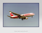 TWA Airlines 1980's Colors Boeing 767-205 Color Photograph (P007RAEN11X14)
