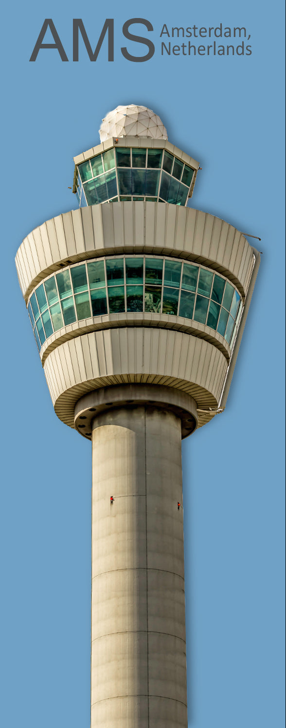 AMS Amsterdam Schiphol Int'l Airport Tower Fridge Magnet (PMA9002)