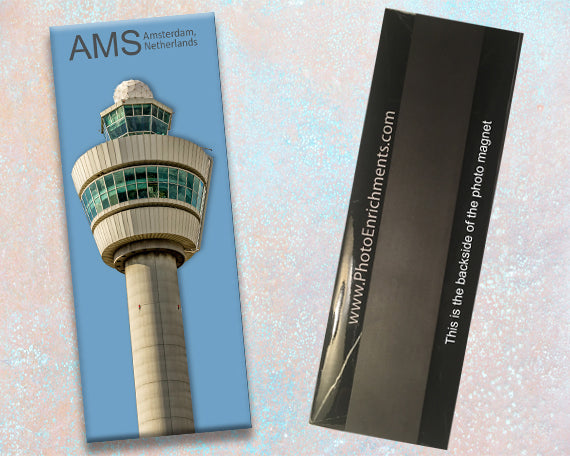 AMS Amsterdam Schiphol Int'l Airport Tower Fridge Magnet (PMA9002)