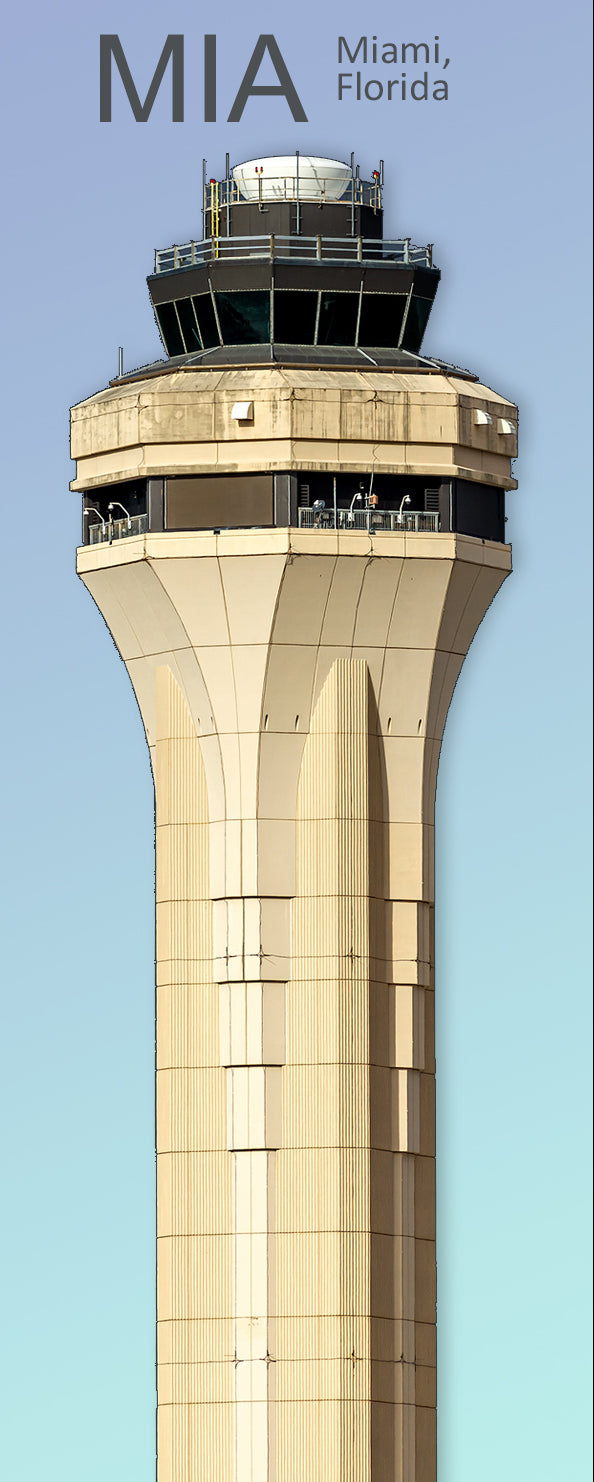 MIA Miami International Airport Tower Fridge Magnet (PMA9004)