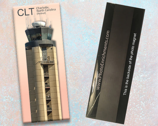 CLT Charlotte International Airport Retired Tower Fridge Magnet (PMA9007)