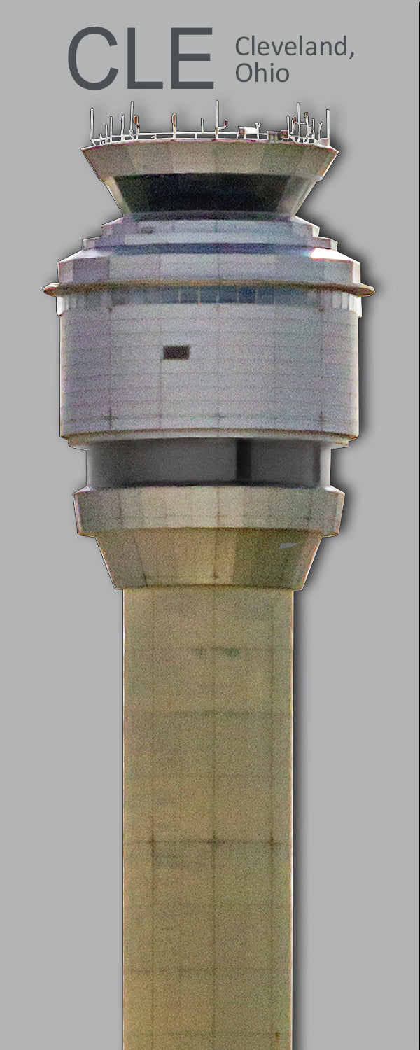 CLE Cleveland Airport Control Tower 3 Fridge Magnet (PMA9010)