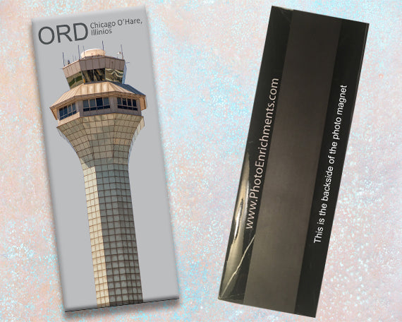ORD Chicago O'Hare Int'l Airport Tower Fridge Magnet (PMA9013)