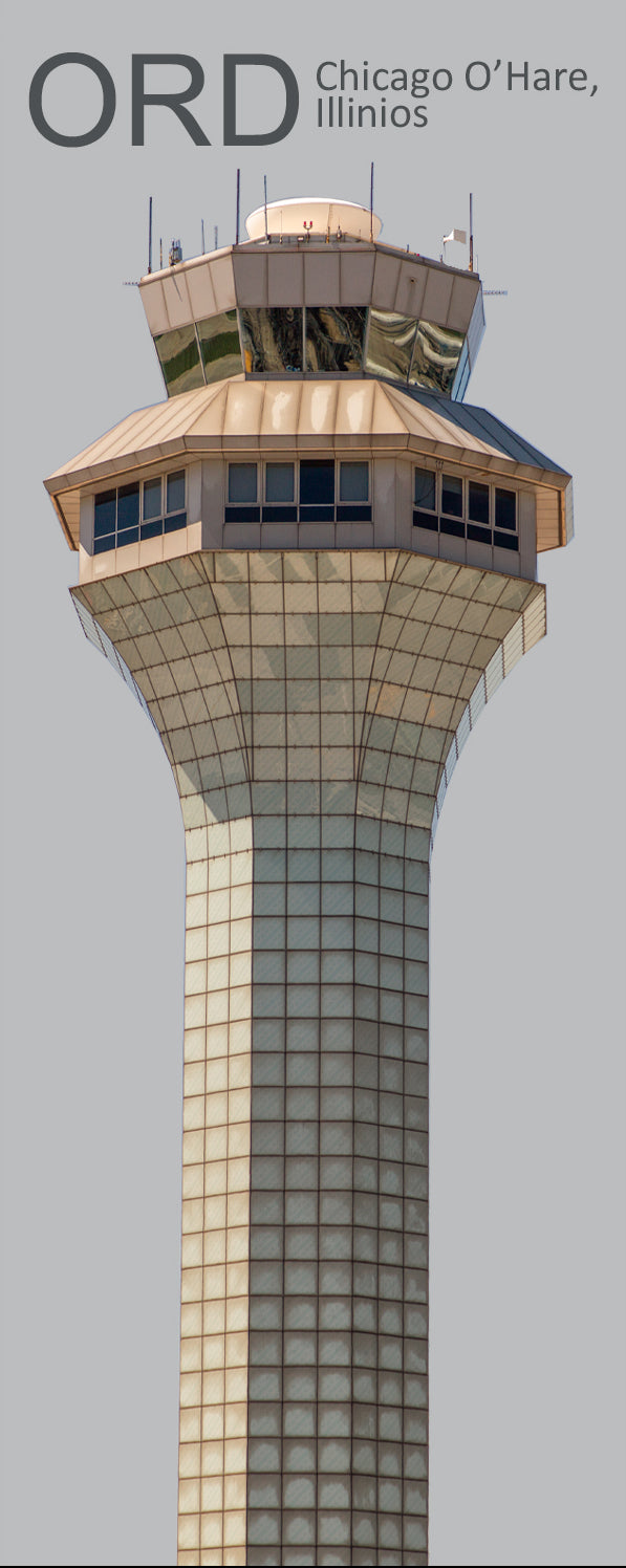 ORD Chicago O'Hare Int'l Airport Tower Fridge Magnet (PMA9013)