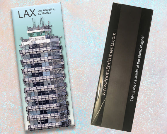 LAX Los Angeles Airport (Retired) Tower Fridge Magnet (PMA9015)