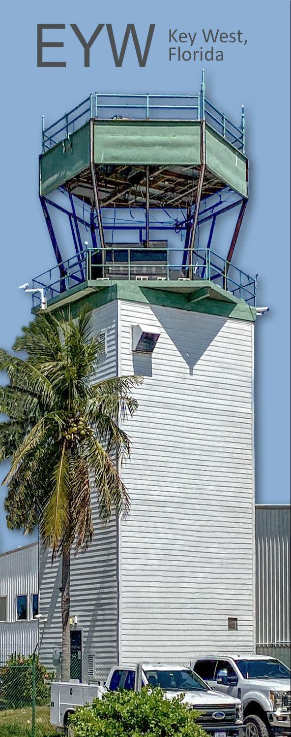 EYW Key West Int'l Airport (Retired) Tower Fridge Magnet (PMA9019)