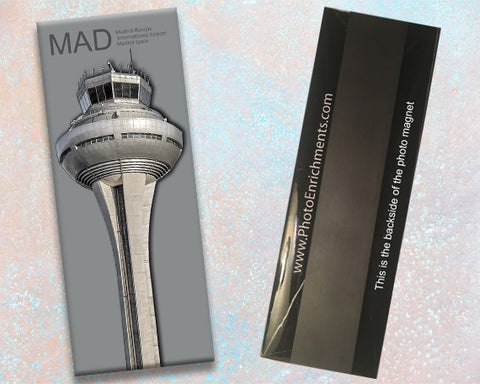 MAD Madrid Int'l Airport Tower Fridge Magnet (PMA9025)