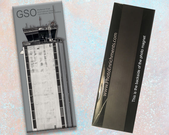 GSO Piedmont Triad Int'l Airport (Retired) Tower Fridge Magnet (PMA9028)