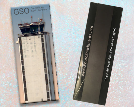 GSO Piedmont Triad Int'l Airport (Retired) Tower Fridge Magnet (PMA9028)
