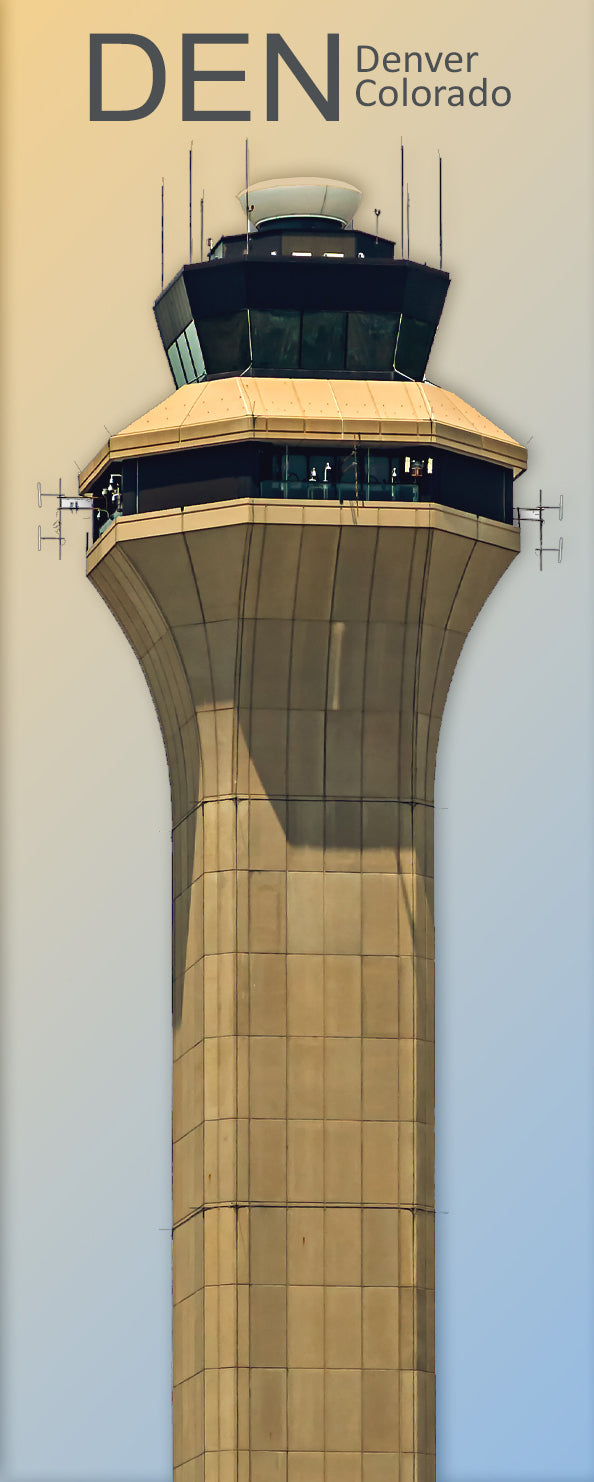 DEN - Denver International Airport Tower Fridge Magnet (PMA9038)