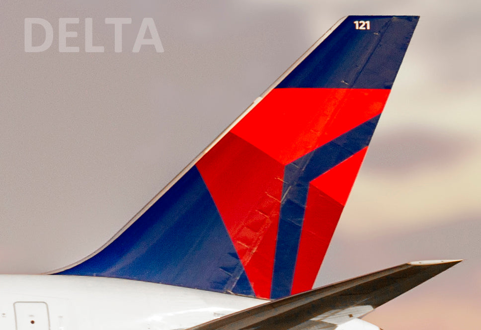 Delta Aircraft Tail 2007 Logo Handmade Fridge Magnet (PMCT4002)