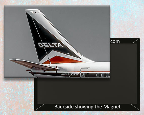 Delta Aircraft Tail Logo Handmade Fridge Magnet (PMCT4003)