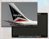 Delta Aircraft Tail Logo Handmade Fridge Magnet (PMCT4003)
