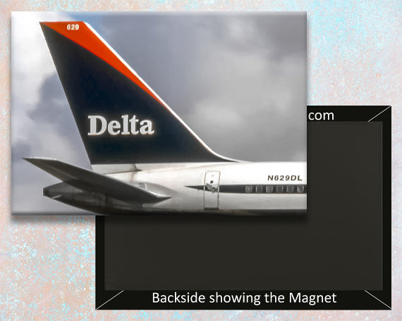 Delta Aircraft Tail 1997 Logo Handmade Fridge Magnet (PMCT4005)