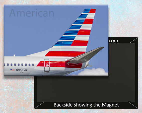 American Airlines Boeing 737 Tail Fridge Magnet (PMCT4044