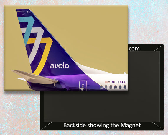 Avelo Airlines Aircraft Tail Fridge Magnet (PMCT4058)