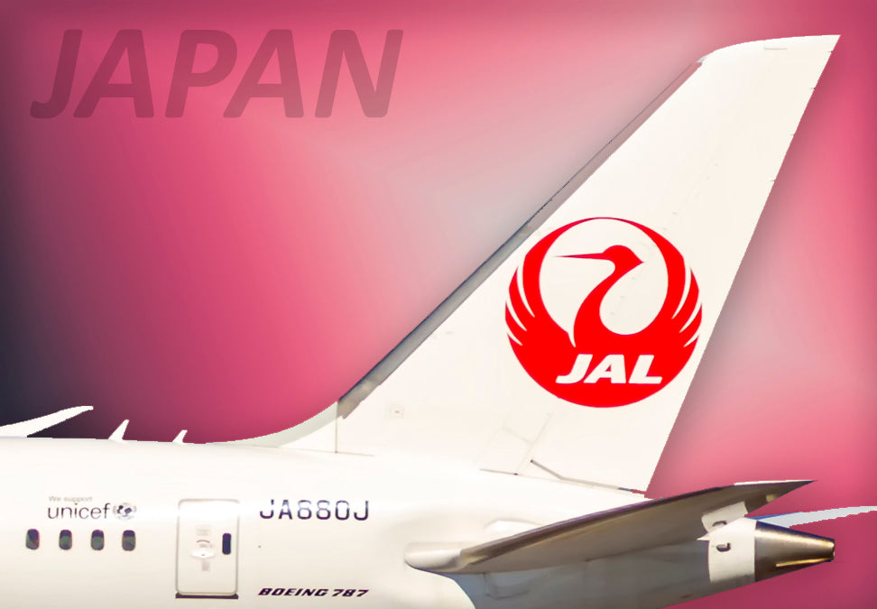 Japan Airlines Boeing 737 Tail Fridge Magnet (PMCT4061)