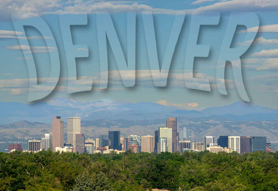 Denver Colorado Fridge Magnet (PMD10046)
